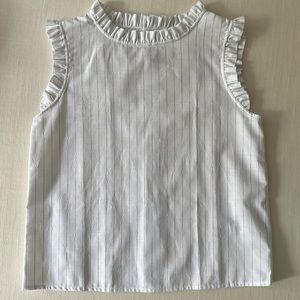 NWT Bonpoint blouse with ruffle size 12
